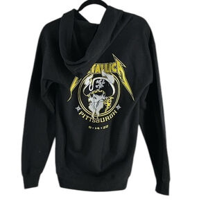 Metallica Pittsburgh Black Pirates Steelers PNC Park 2022 Full Zip Hoodie Size S